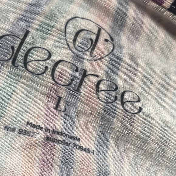 Decree Faux Wrap Striped‎ Dress - Picture 3 of 3